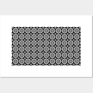 Circles and Diamonds Geometric Pattern Posters and Art